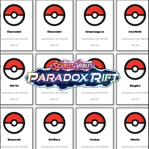 Paradox Rift Pokémon Binder Placeholder – Conjunto Principal – Download Digital