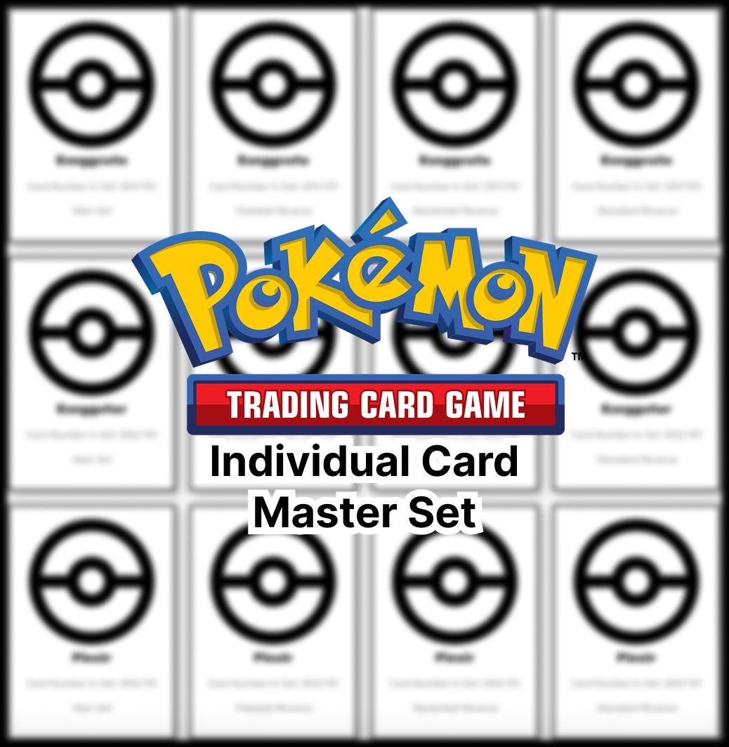 Custom Pokmon Master Set Binder Placeholder Made to Order - Etsy Custom Pokmon Master Set Binder Placeholder Made to Order - Etsy