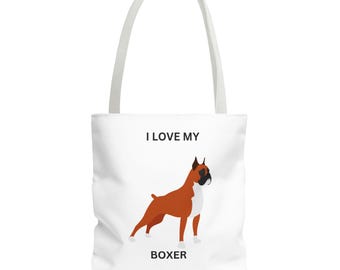 Bolsa de mano para bóxer, regalo para amantes de los perros bóxer, amo a mi bóxer, mamá bóxer, papá bóxer, regalo para dueño de bóxer, raza de bóxer, accesorios para mascotas