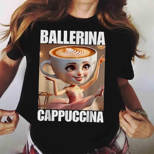 Ballerina Cappuccina - Italian Brainrot Meme PNG File