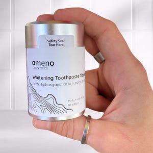 Hydroxyapatit Zahnpasta-Tabletten, natürlich aromatisiert mit Pfefferminzöl, Weißmacher, Zero-Waste, unterstützt die Gesundheit des Zahnschmelzes, fluoridfrei