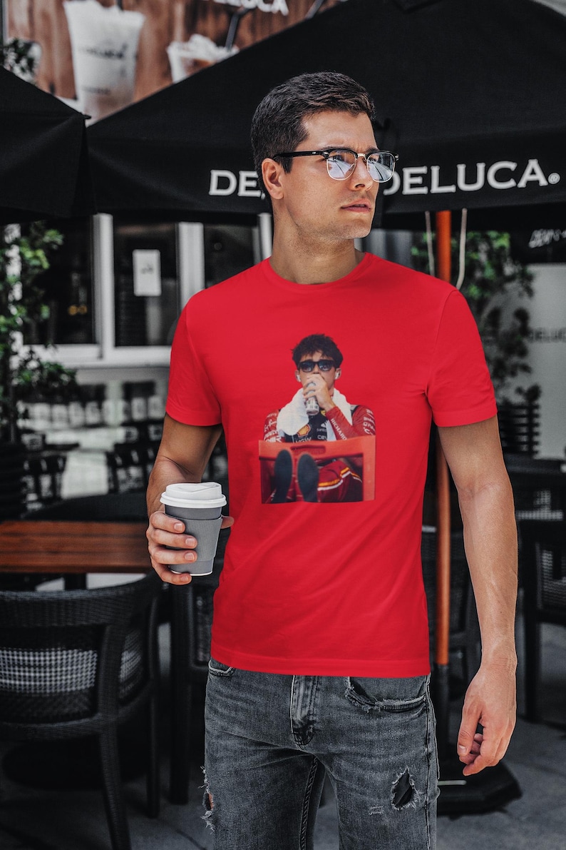 Charles Leclerc F1 Racing Unisex T-Shirt (Italy Grand Prix Discount) - Perfect Gift For Formula 1 Racing Fans, Ferrari F1 Apparel image 6