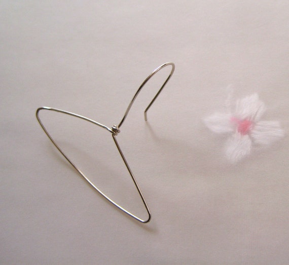 Items similar to Clothes Hanger Earrings on Etsy