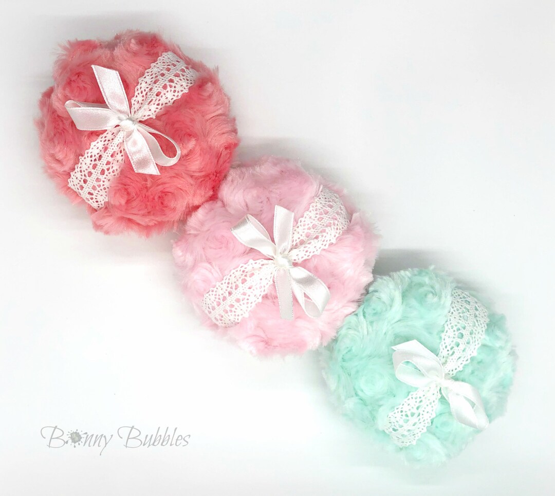 Powder Puff Pick a Color to Apply Body Dusting Powder Gift Etsy
