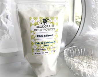 BULK Body Powder by the Pound - Pick a Scent - all Natural Deodorant - loose powder refill - scented or unscented