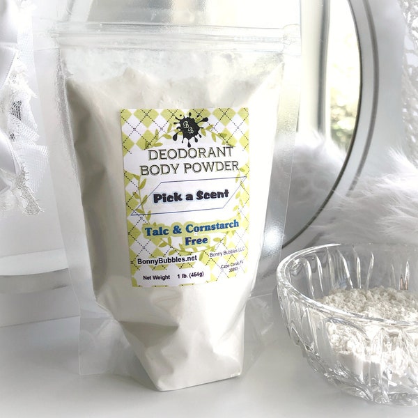 BULK Body Powder by the Pound - Pick a Scent - all Natural Deodorant - loose powder refill - scented or unscented