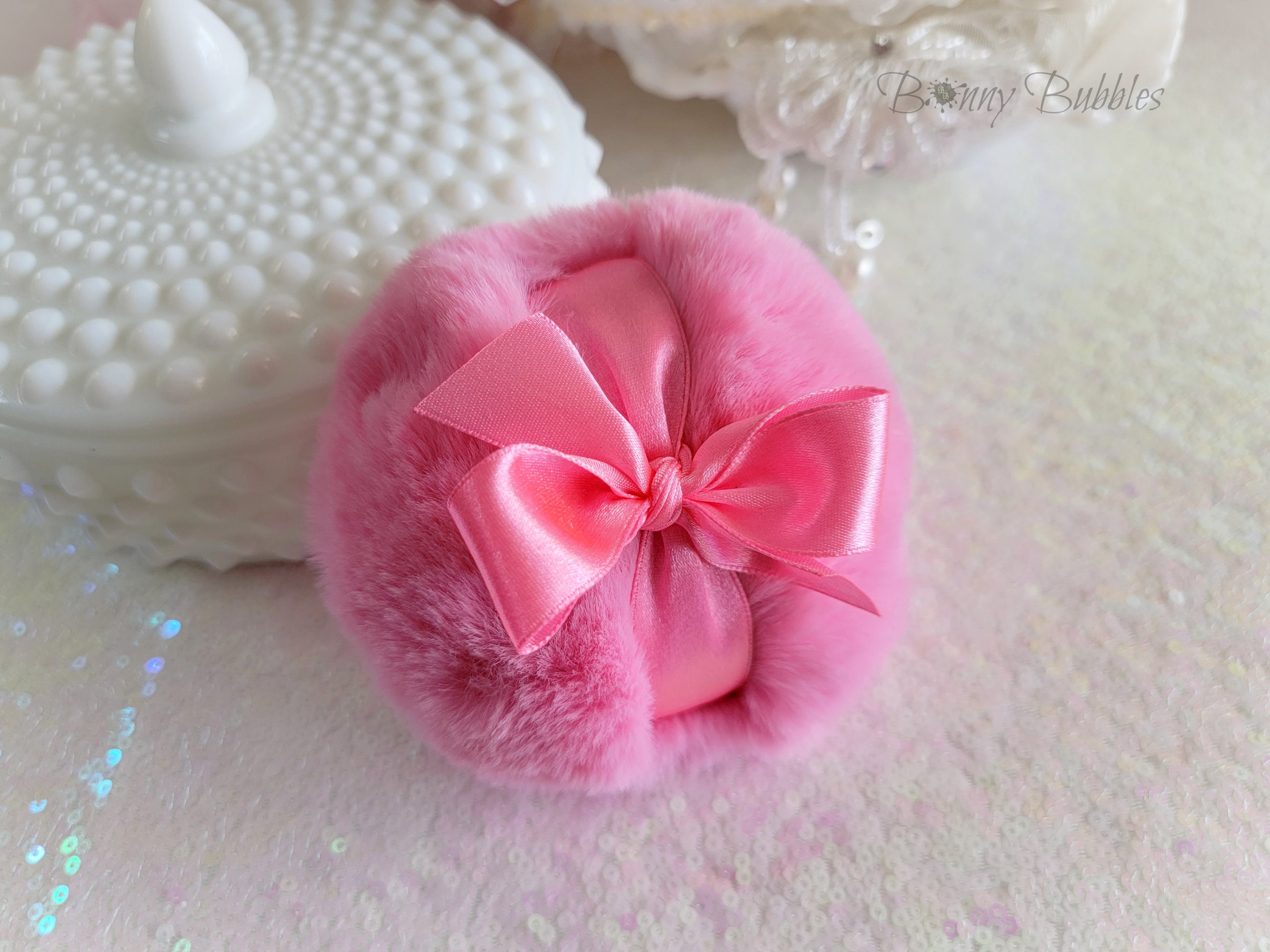 Pink and White Ribbon – Bonny Bubbles