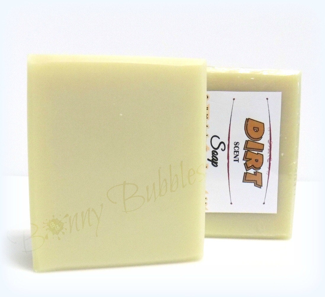 DIRT soap smells like fresh potting soil compost dirt