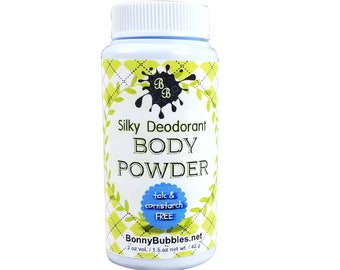 Body Powder for Men, 2 oz - Talc and Cornstarch Free, Pick a Scent - After Shower Deodorant Powder