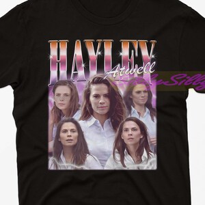Komfort Farben HAYLEY ATWELL Retro 90er Jahre Tshirt, Hayley Atwell Hommage Shirt, Hayley Atwell Vintage T-Shirts, Hayley Atwell Merch Fan Geschenk