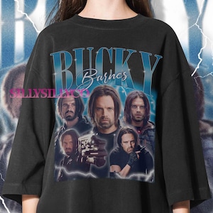 Begrenzte Komfortfarben Bucky Barnes T-Shirt, Wintersoldat Bucky Barnes Bootleg Fan Tee T-Shirt, Geschenk für Frauen und Männer Unisex T-Shirt