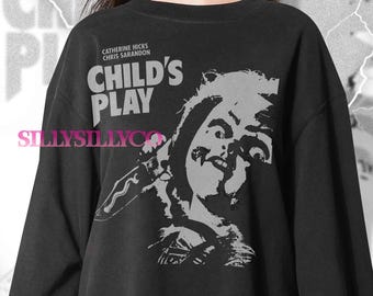 Child's Play Chucky Graphic Tee, Horror Halloween T-Shirt