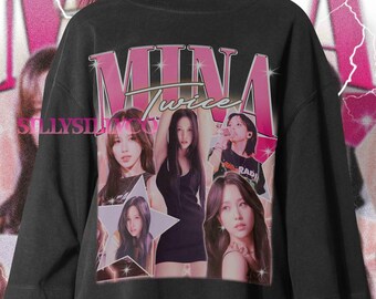 twice ミナ　Tシャツ MINA Twice, Mina Shirt, Mina Fan Tees, Mina Twice Merch