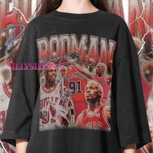 Dennis Rodman Shirt, Basketball shirt, Classic 90s Graphic Tee, Unisex, Vintage Bootleg, Gift, Retro Dennis Rodman. Dennis Rodman Sweatshirt