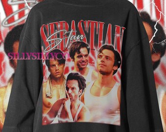 Retro Sebastian Stan T-Shirt, Winter Soldier Fan Tee
