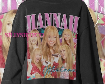 Vintage Hannah Montana Graphic Tee, Fan Gift Sweatshirt