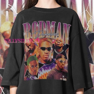 Dennis Rodman Shirt, Basketball shirt, Classic 90s Graphic Tee, Unisex, Vintage Bootleg, Gift, Retro Dennis Rodman. Dennis Rodman Sweatshirt