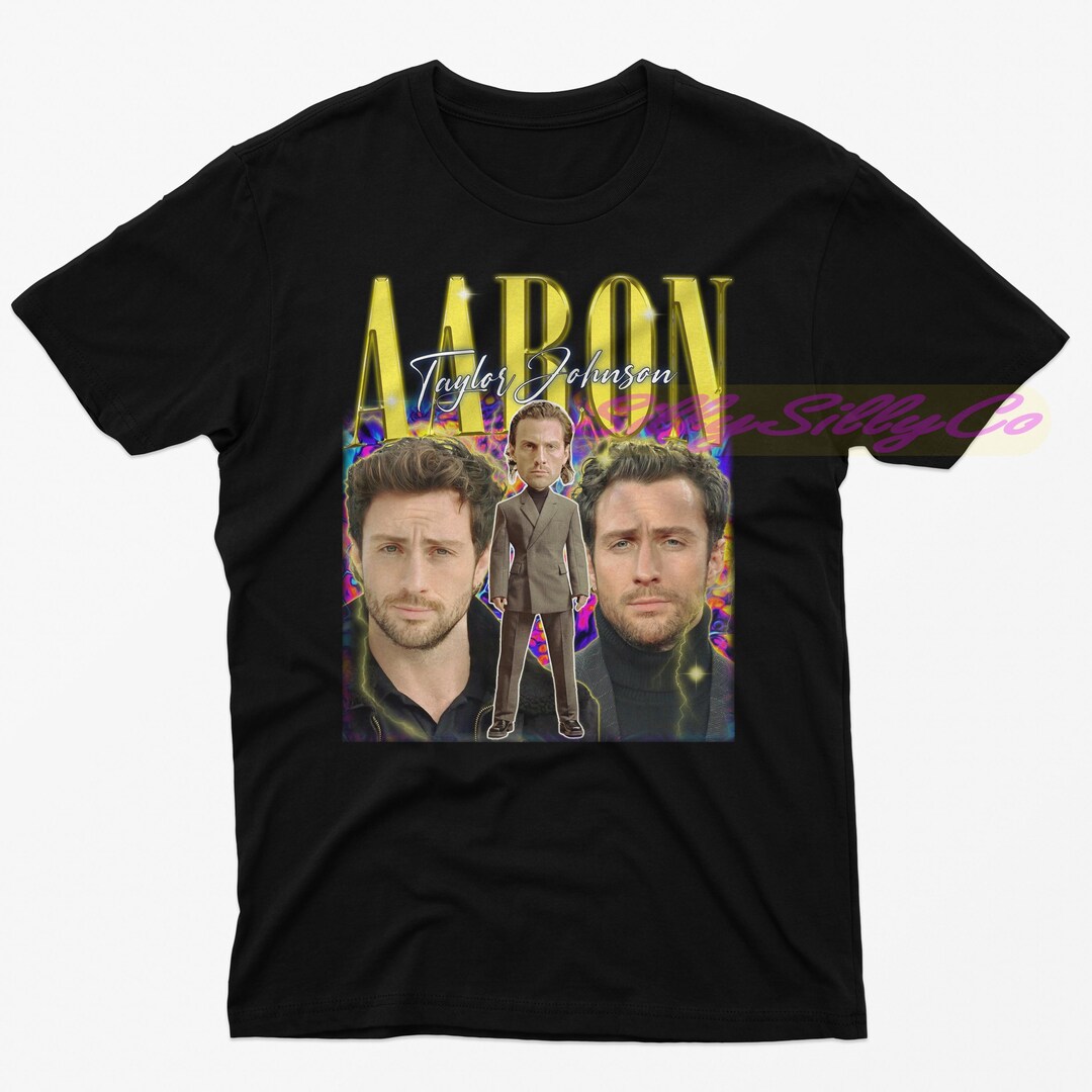 AARON TAYLOR JOHNSON Vintage Retro 90 Shirt, Aaron Taylor Johnson Tee ...