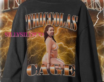 Thiccolas Cage Meme T-Shirt, Offensive Gag Gift