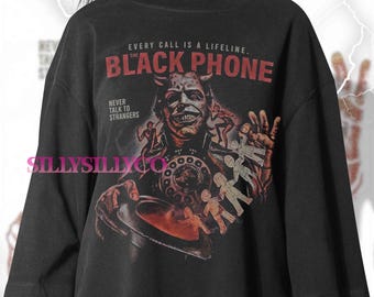 Vintage The Black Phone Comfort Colors T-Shirt, Movie Meme Tee