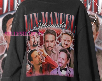 Camiseta retrô Lin-Manuel Miranda Comfort Colors, camiseta com estampa da Broadway