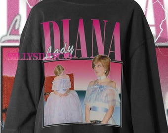 ダイアナ妃トリビュートTシャツ：レディ・ダイ・グラフィックTシャツ