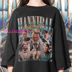 Retro Hannibal Lecter Shirt, Hannibal Lecter Tshirt, Hannibal Lecter Sweatshirt, Mads Mikkelsen Shirt, Mads Mikkelsen Tshirt, Hannibal Gift