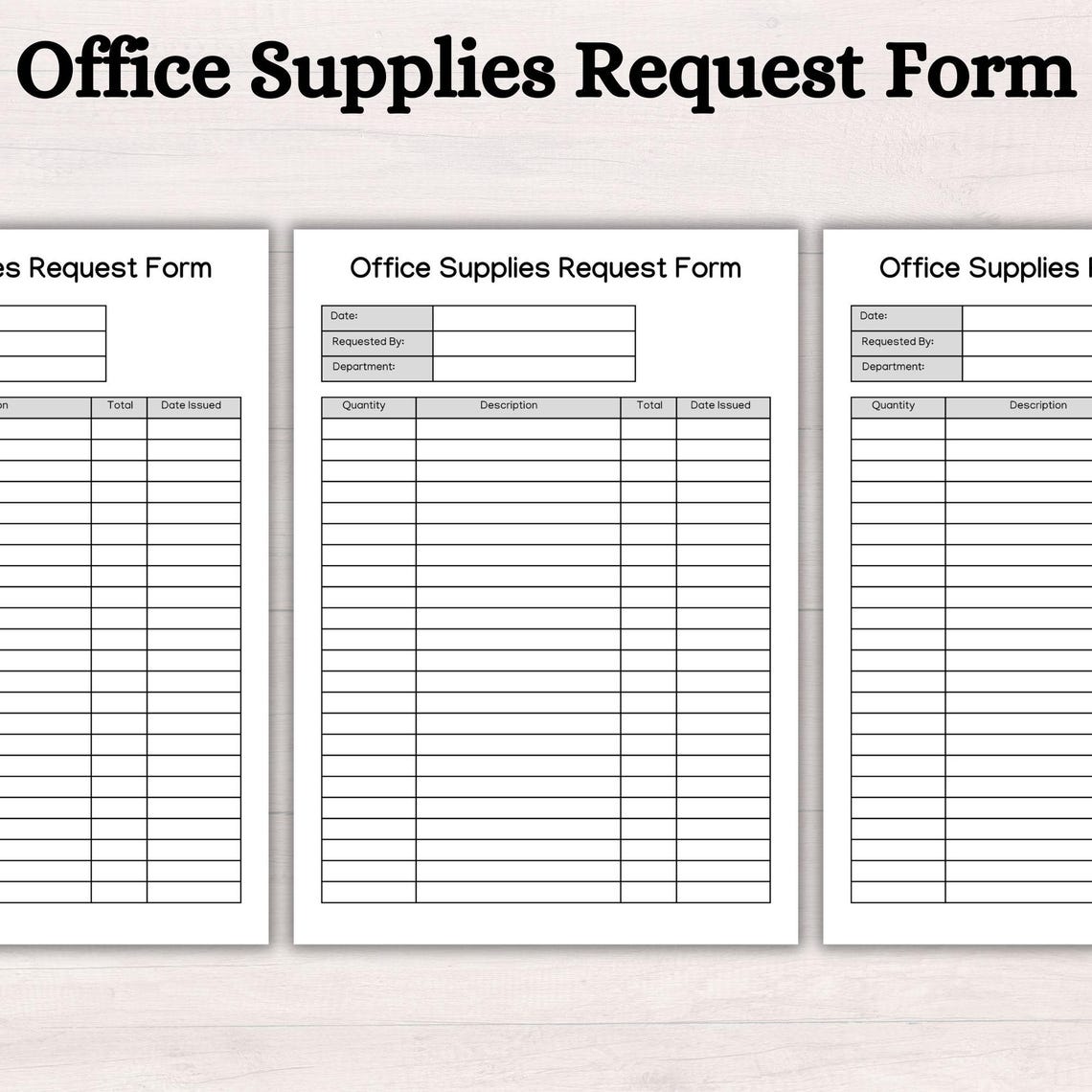 Office Requisition Form.pdf Office Supplies Request Form | Editable Office Request Form | Printable ...