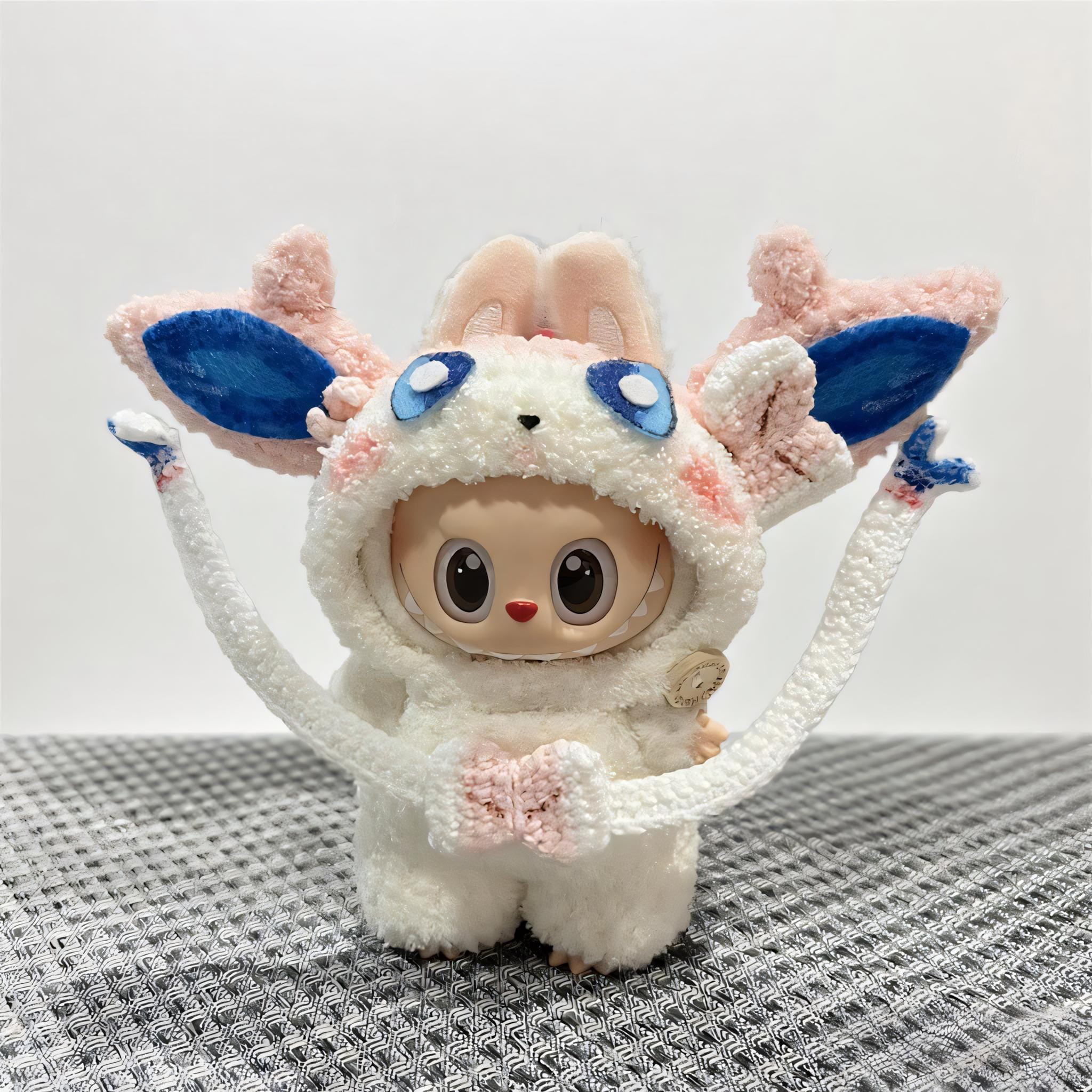 Handmade Crochet Eevee Labubu Outfit | Pokémon Cosplay Costume