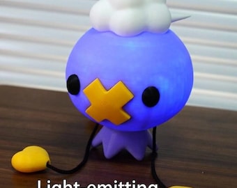 Floating Balloon Ghost: 3D Printed Pokopia Inspired Glowing Creative Home Decor