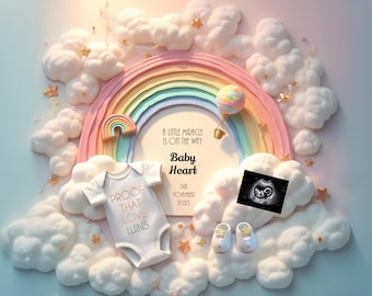 Rainbow Baby Pregnancy Announcement: Miracle Reveal (Digital Download)