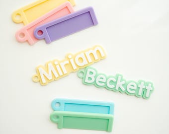 Personalized Waterproof Name Tag: Kids School & Travel Bag Tag