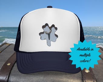 Shark Tooth in a Clover Shape Trucker Cap