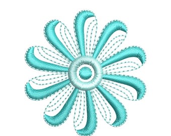 Mini Flower Embroidery Design, Floral Embroidery Machine File, (9 Sizes) (Digital Download)