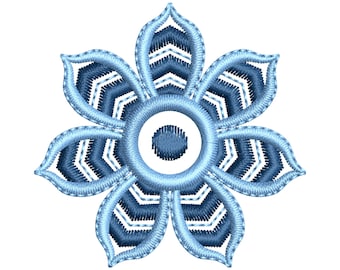 Mini Flower Embroidery Design, Floral Machine Embroidery File, Dst Pes Jef vp3 Exp,  9 Sizes, Instant Download
