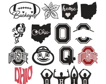 Ohio Bundle Embroidery Designs, Machine Embroidery File , 9 Sizes (Digital Download)