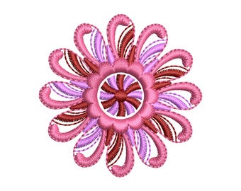 Mini Flower Embroidery Design, Floral Machine Embroidery File, Dst Pes Jef vp3 Exp,  9 Sizes, Instant Download