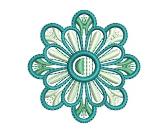 Mini Flower Embroidery Design, Kids Machine Embroidery File, Dst Pes Jef vp3 Exp,  9 Sizes, Instant Download