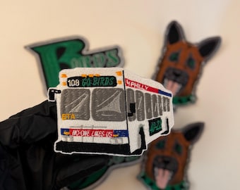 Philadelphia Eagles Custom Bus Go Birds, eagles nation iron on, bird gang sew on patch  4x4”,sport apparel (1PC)