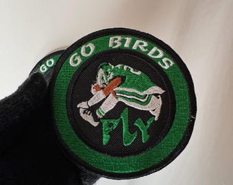 Parche personalizado de los Philadelphia Eagles, campeón del Super Bowl, Saquon Barkley Fly, Go Birds, bordado para planchar o coser (1 unidad)