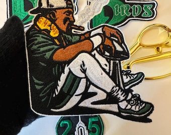Philadelphia Eagles Custom Jalen Hurts Super Bowl Championship Patch (1PC) iron on,sew on embroidery football patch