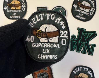 Philadelphia Eagles BTA lustiger Patch (1PC) individuell gestickter Patch Eisen auf, annähen auf Super Bowl Patch für Hüte, Hemden, Hosen, Taschen und Geschenke