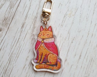 King Cat Keyring