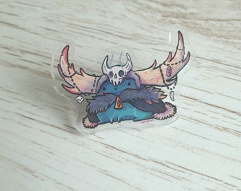 Barbarian Viking Frog Pin