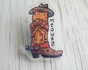 Meowdy Cowboy Cat Pin