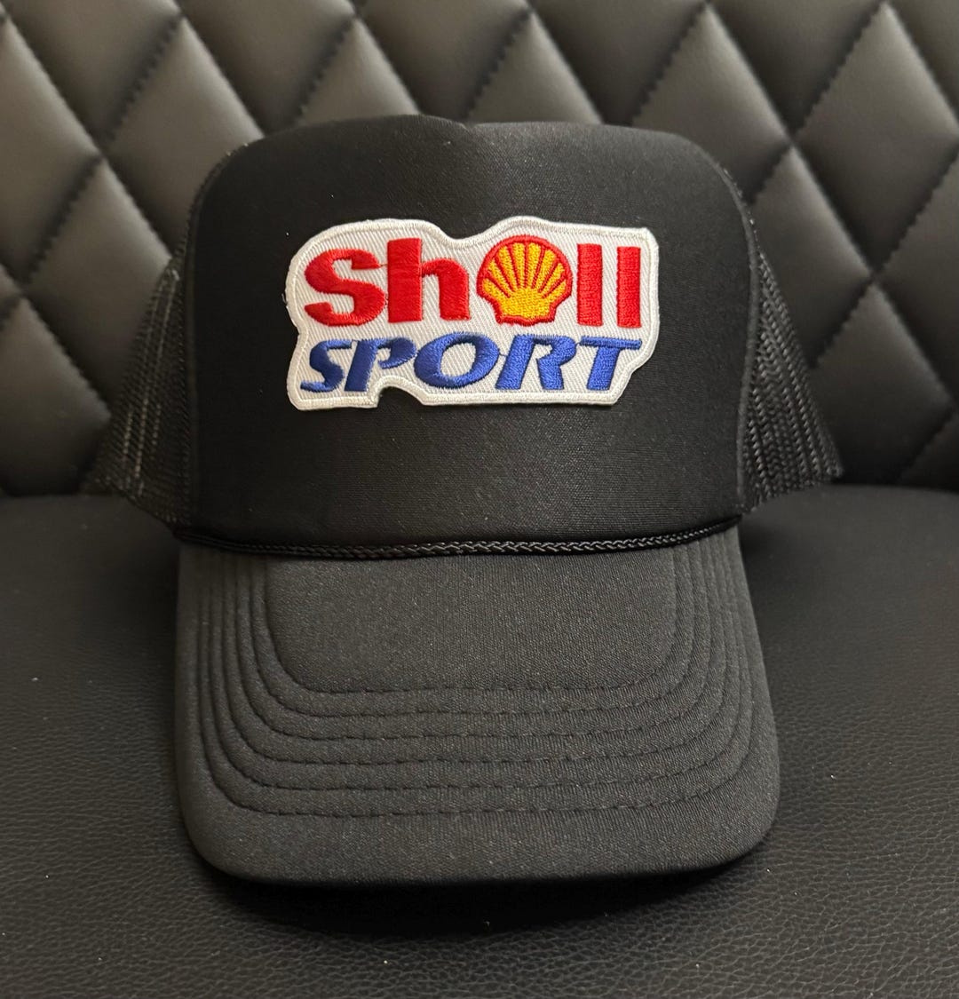 Vintage Patch Trucker Hat - Shell Sport - Etsy