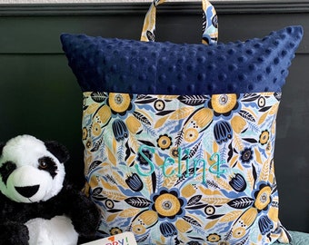 Reading Pillow - Pocket Pillow - Personalized Reading Pillow - Personalized Pillow - 200 fabric choices - Custom Sleep Pillow