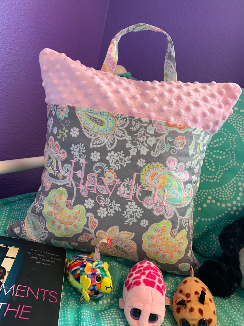 Reading Pillow Reading Pocket Pillow Personalized Reading - Etsy