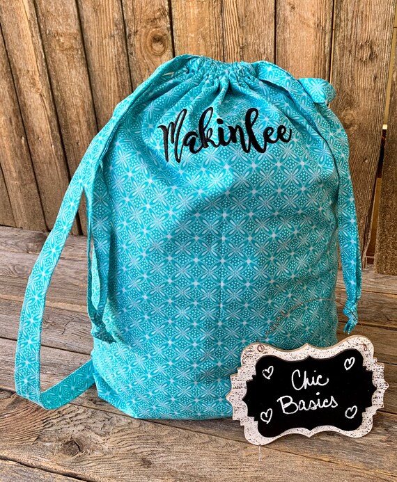 Personalized Laundry Bag - Travel Laundry Bag - Drawstring Laundry Bag - Wet Bag - Graduation Gift - Camp - Duffle Laundry Bag