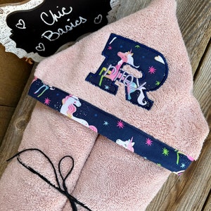 Personalized Hooded Towel over 200 fabric choices image 1